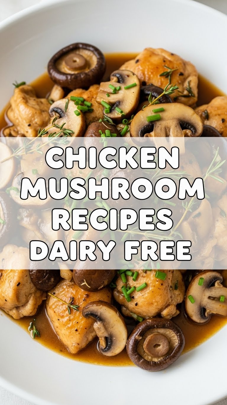 Chicken Mushroom Recipes Dairy Free