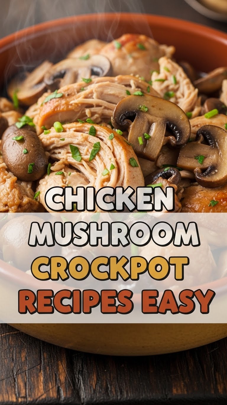 Chicken Mushroom Crockpot Recipes Easy