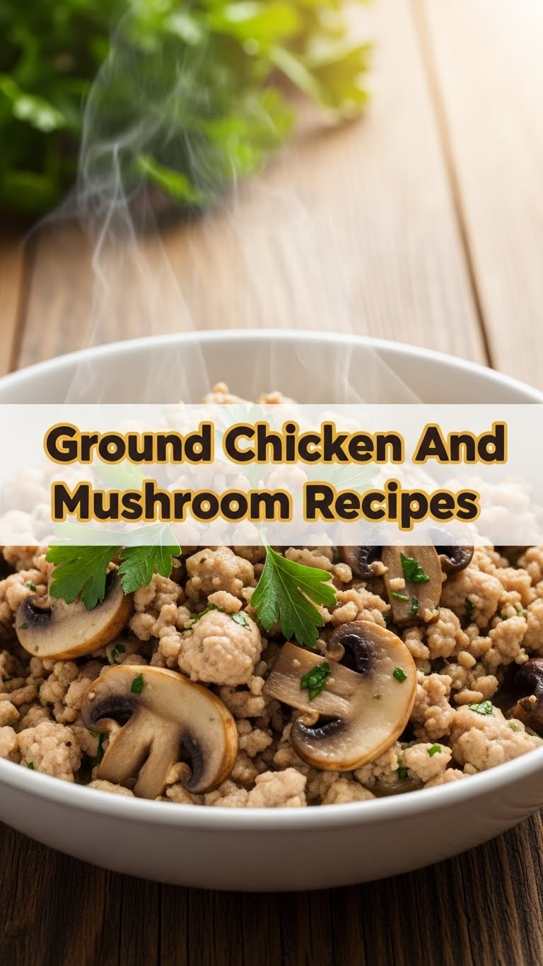 Ground Chicken And Mushroom Recipes