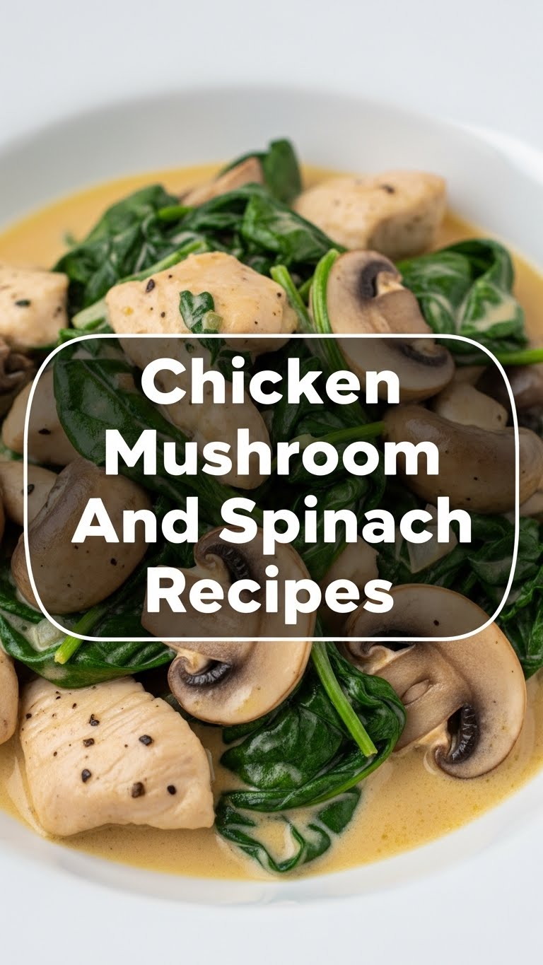 Chicken Mushroom And Spinach Recipes