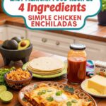 Easy Mexican Food Recipes 4 Ingredients Simple Chicken Enchiladas