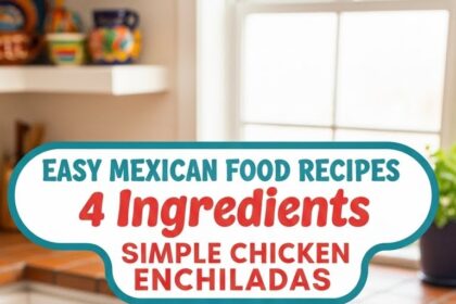 Easy Mexican Food Recipes 4 Ingredients Simple Chicken Enchiladas