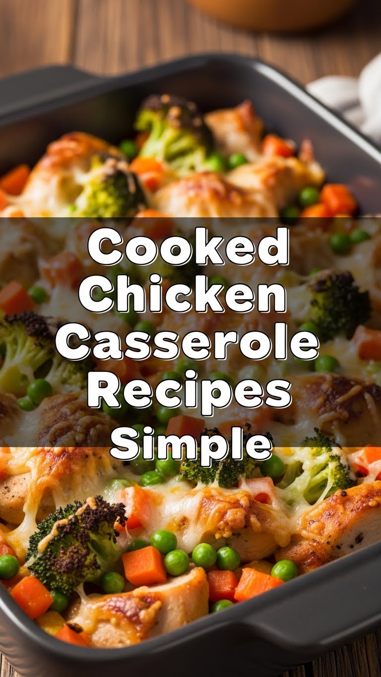 Cooked Chicken Casserole Recipes Simple