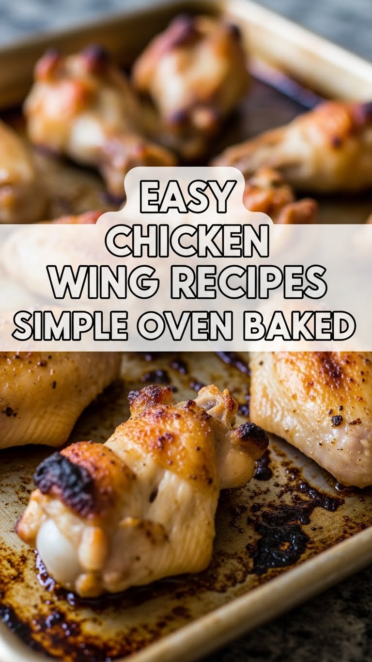 Easy Chicken Wing Recipes Simple Oven Baked