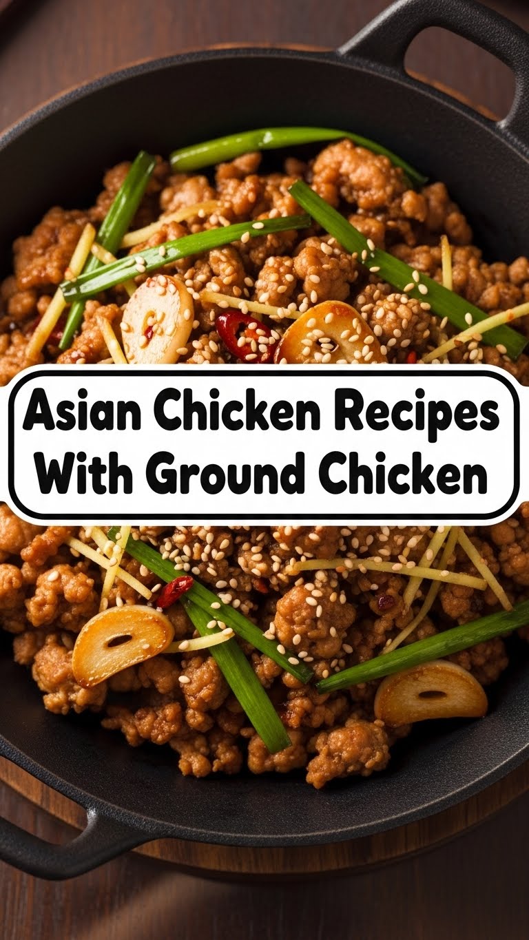 Asian Chicken Recipes With Ground Chicken