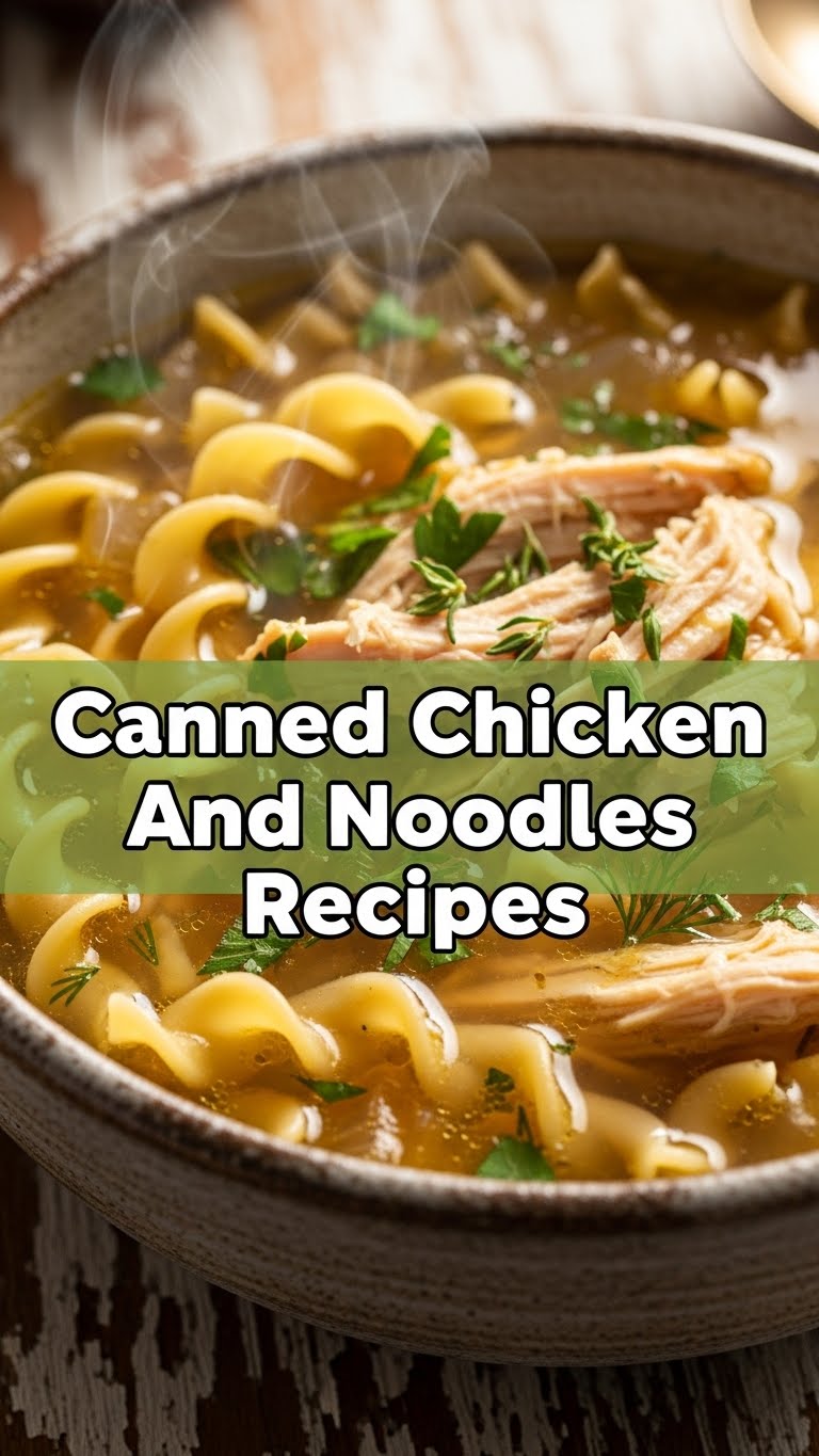 Canned Chicken And Noodles Recipes