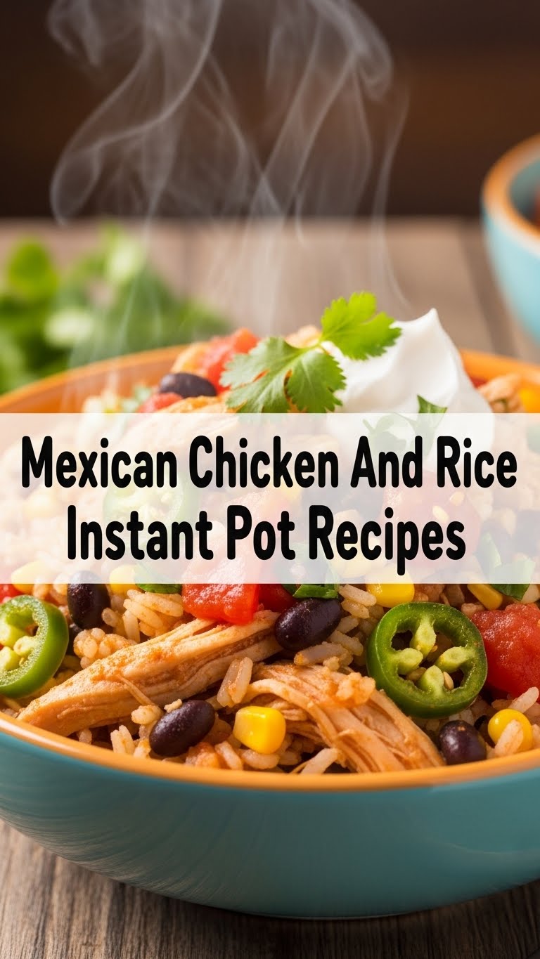 Mexican Chicken And Rice Instant Pot Recipes