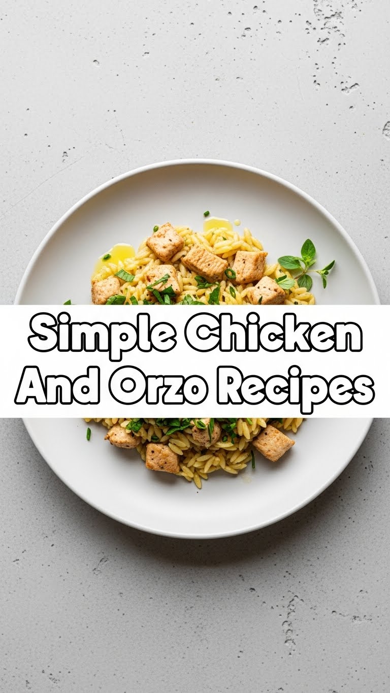 Simple Chicken And Orzo Recipes