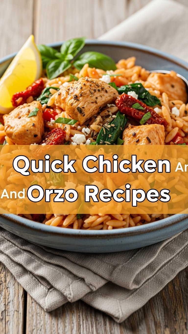 Quick Chicken And Orzo Recipes