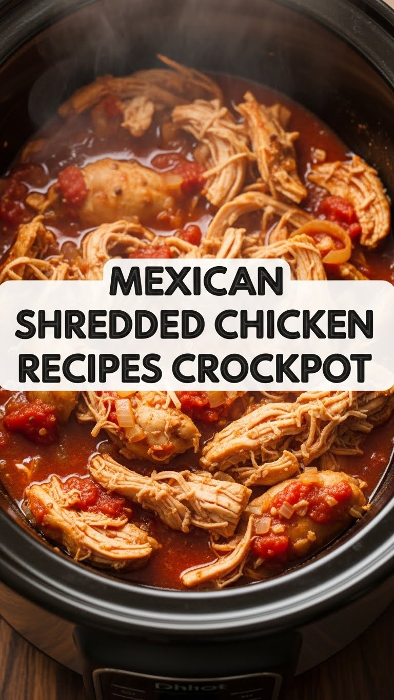 Mexican Shredded Chicken Recipes Crockpot