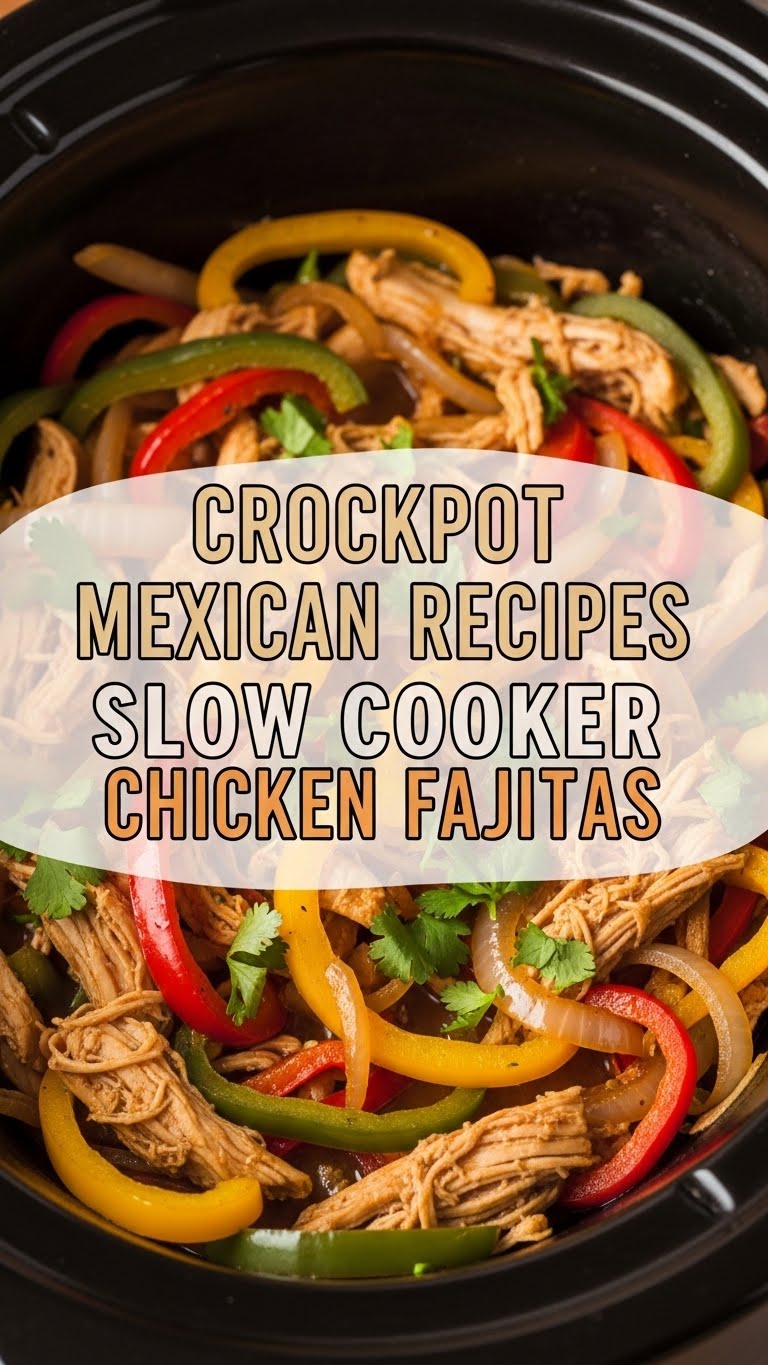 Crockpot Mexican Recipes Slow Cooker Chicken Fajitas