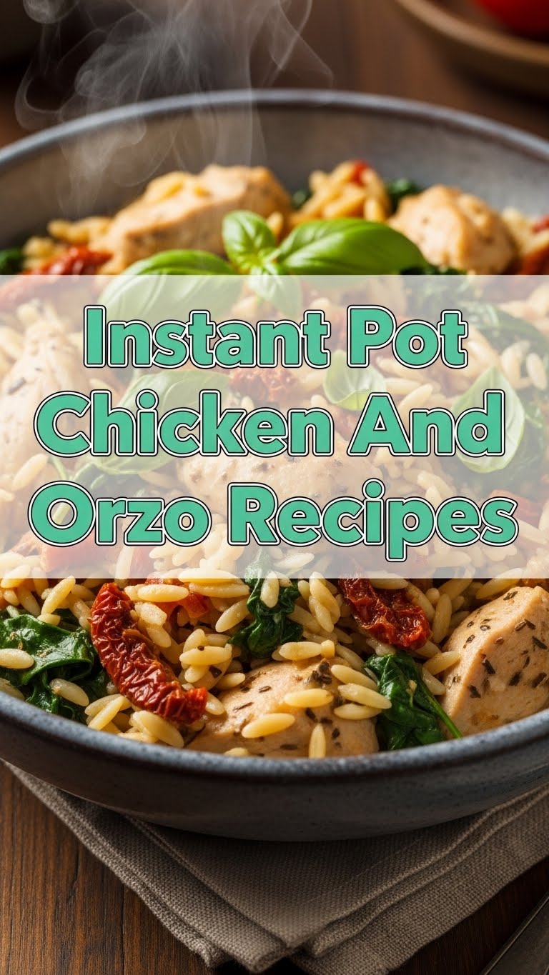 Instant Pot Chicken And Orzo Recipes