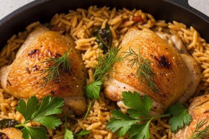 Chicken Thigh With Orzo Recipes