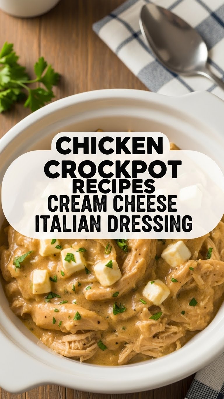 Chicken Crockpot Recipes Cream Cheese Italian Dressing