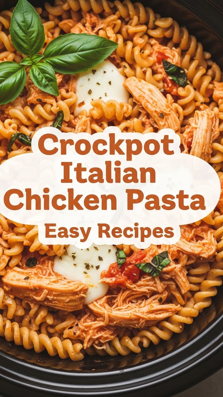 Crockpot Italian Chicken Pasta Easy Recipes