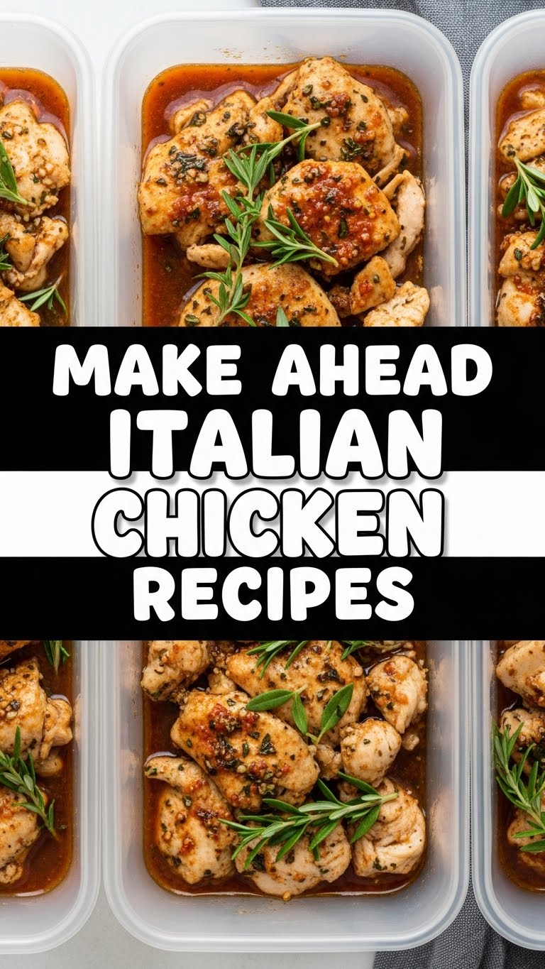 Make Ahead Italian Chicken Recipes