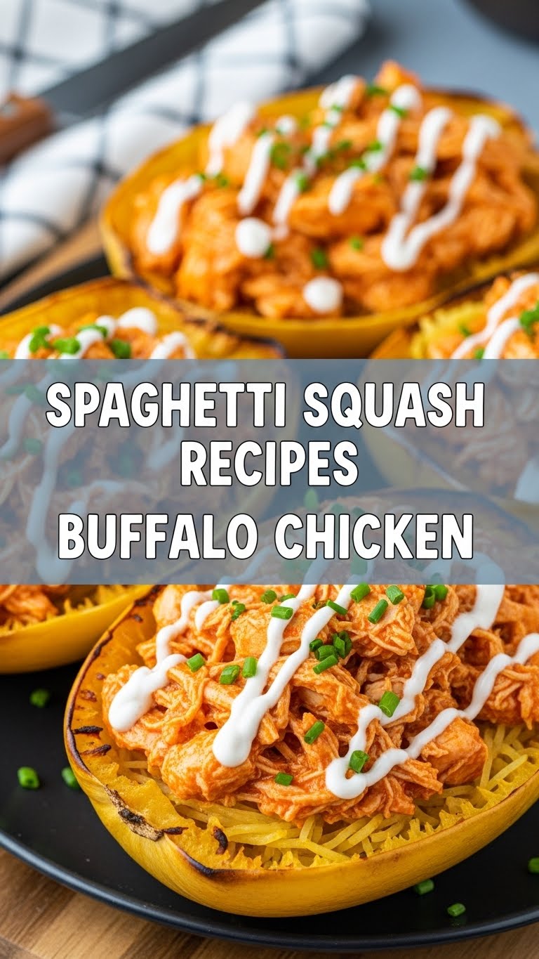 Spaghetti Squash Recipes Buffalo Chicken