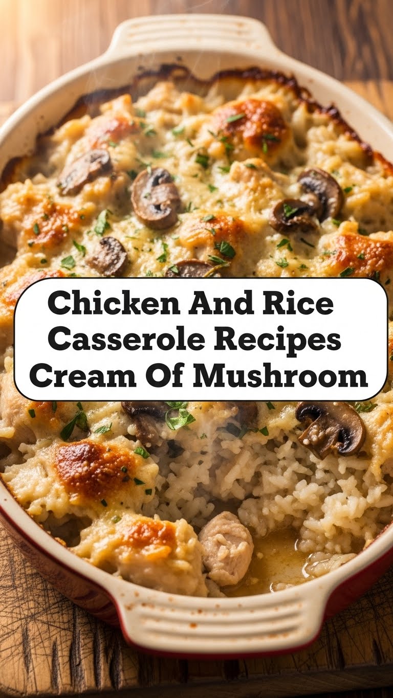 Chicken And Rice Casserole Recipes Cream Of Mushroom Campbells
