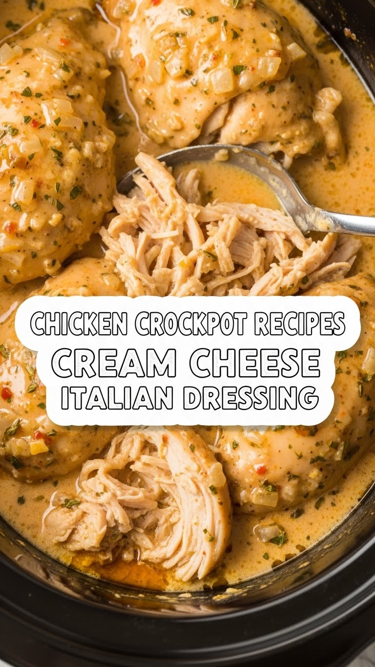 Chicken Crockpot Recipes Cream Cheese Italian Dressing
