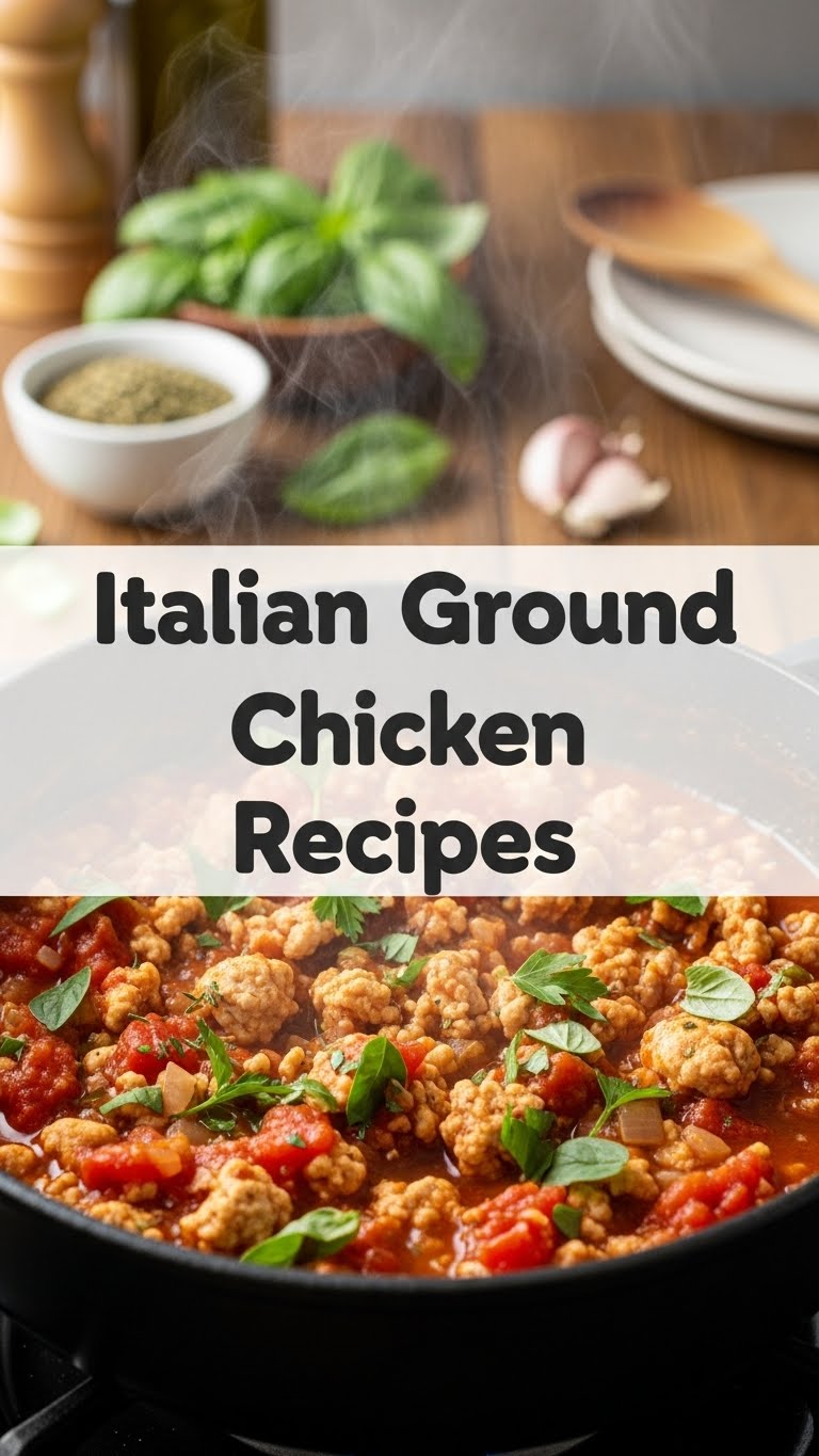 Italian Ground Chicken Recipes