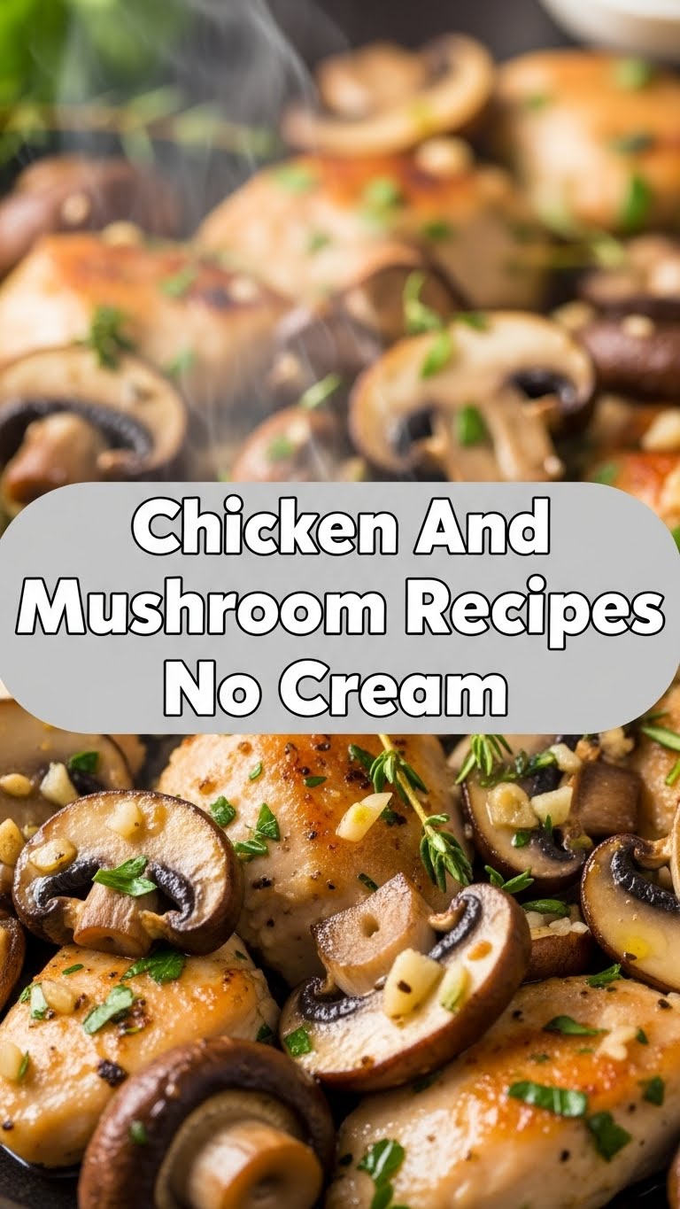 Chicken And Mushroom Recipes No Cream
