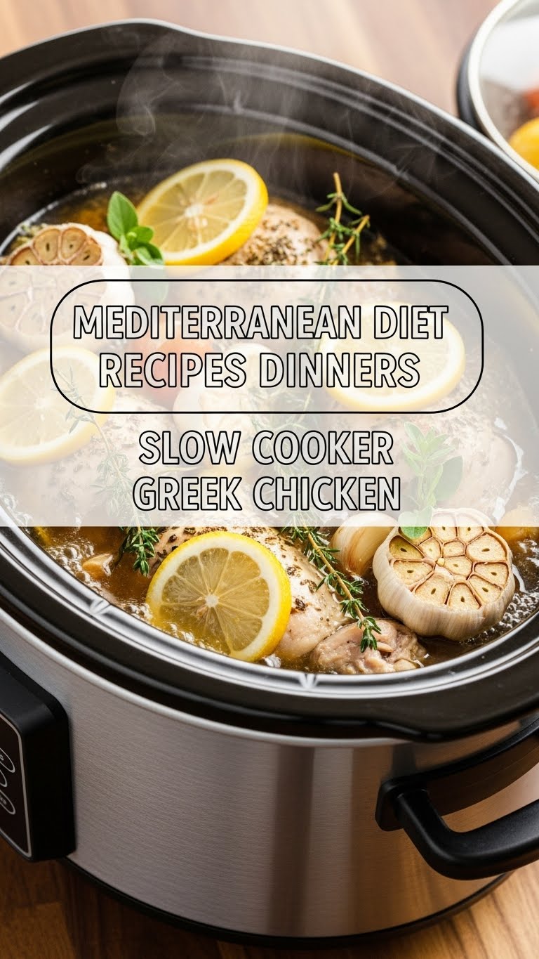 Mediterranean Diet Recipes Dinners Slow Cooker Greek Chicken