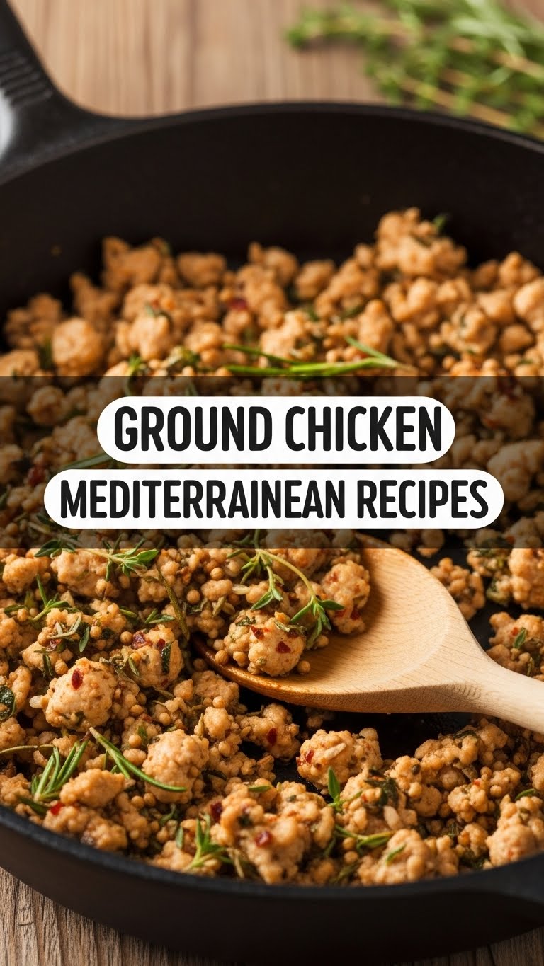 Ground Chicken Mediterranean Recipes