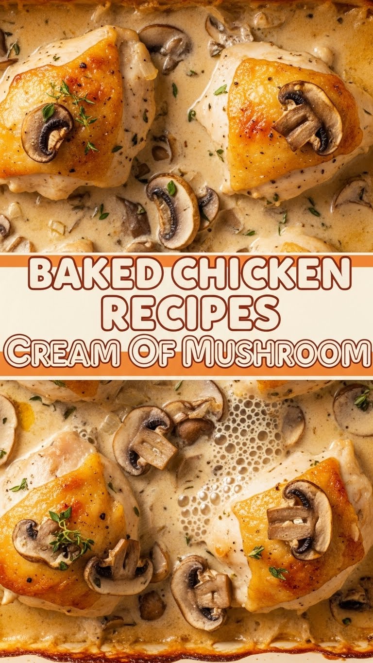Baked Chicken Recipes Cream Of Mushroom