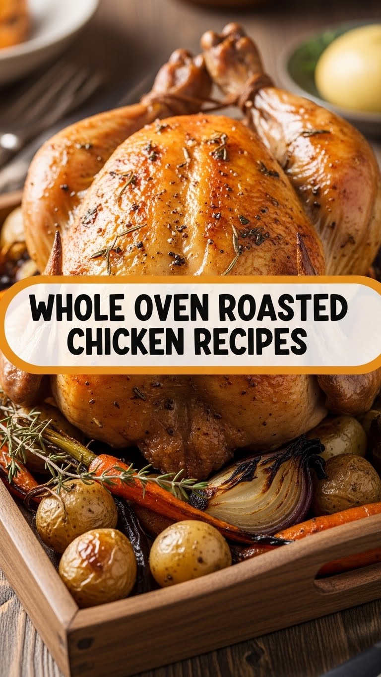 Whole Oven Roasted Chicken Recipes