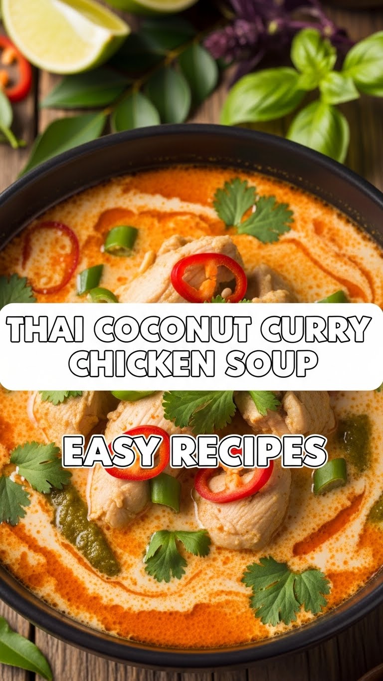 Thai Coconut Curry Chicken Soup Easy Recipes