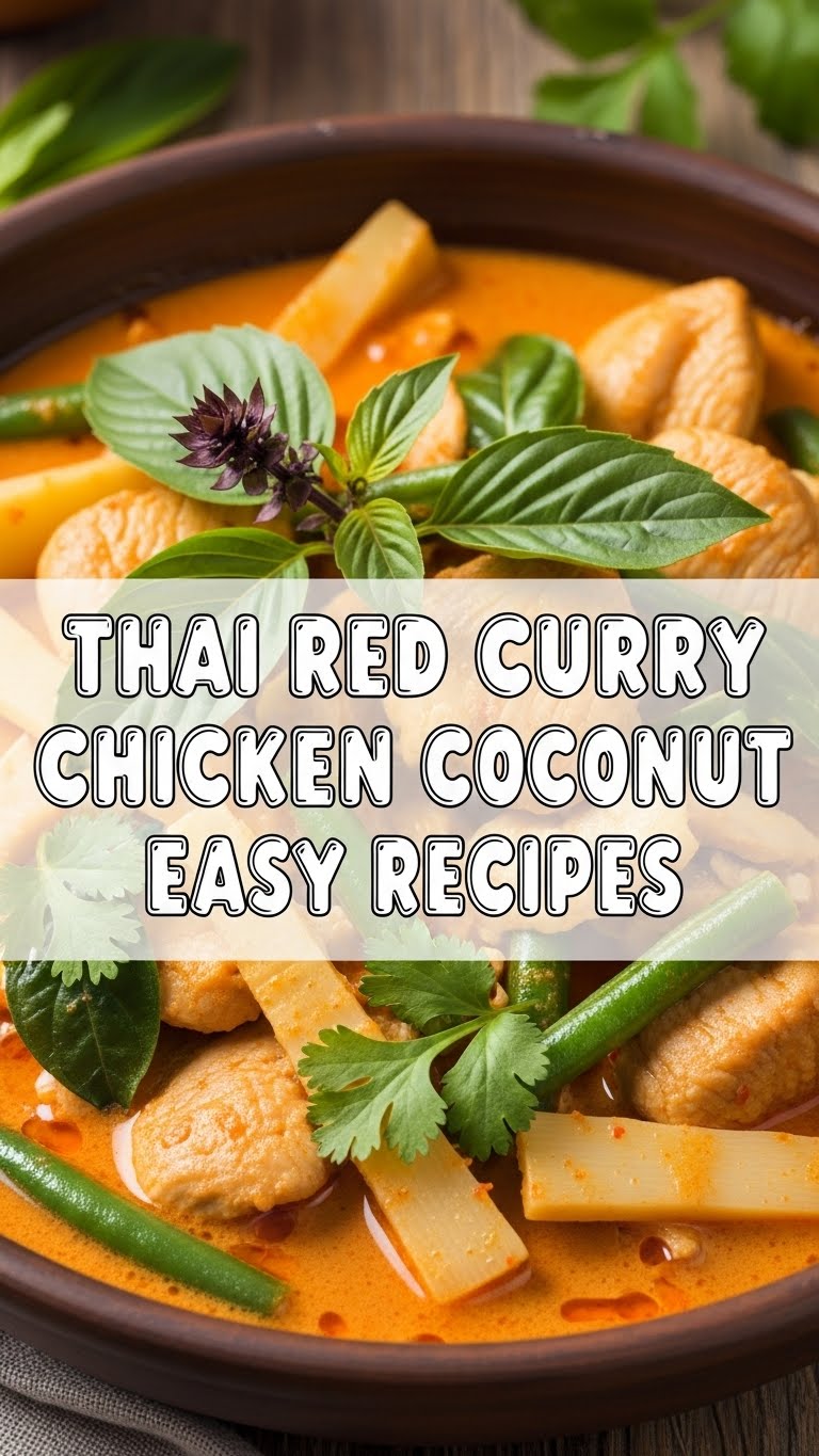 Thai Red Curry Chicken Coconut Easy Recipes