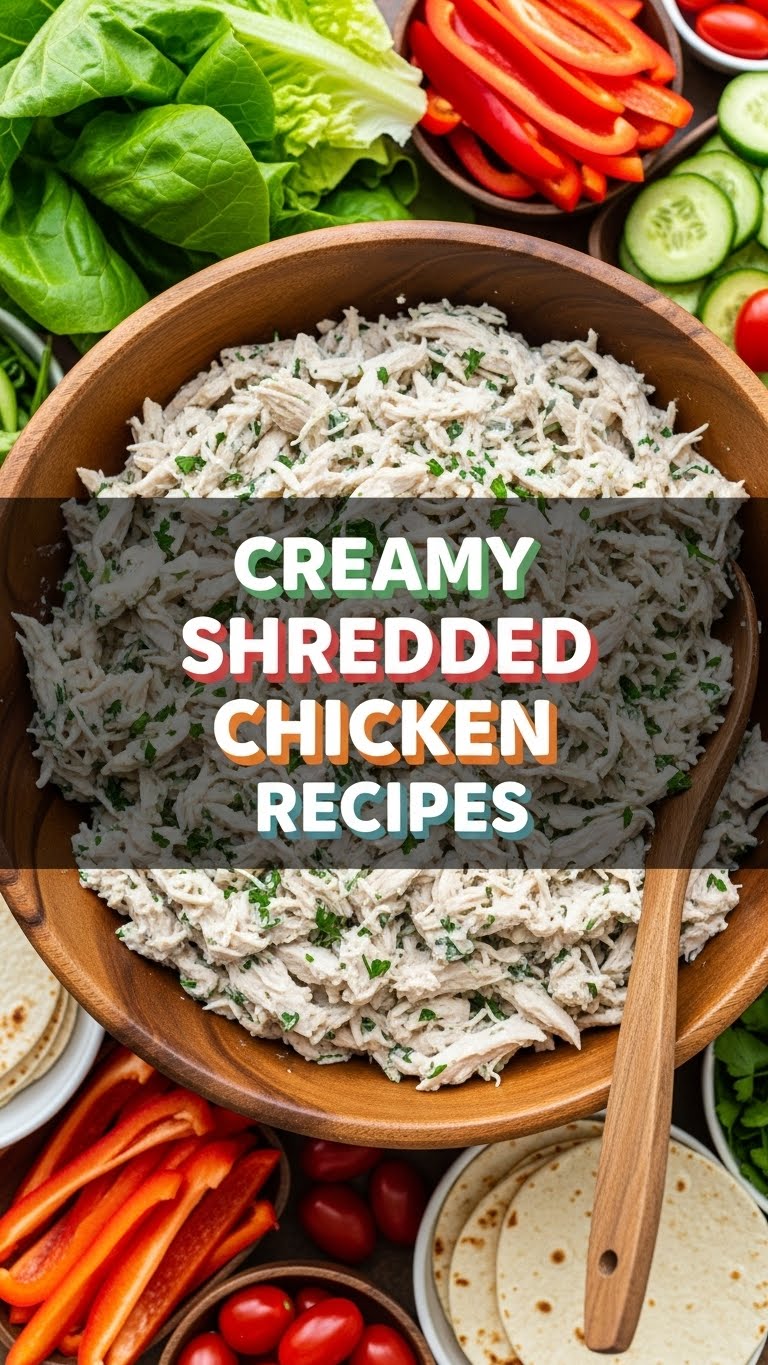 Creamy Shredded Chicken Recipes