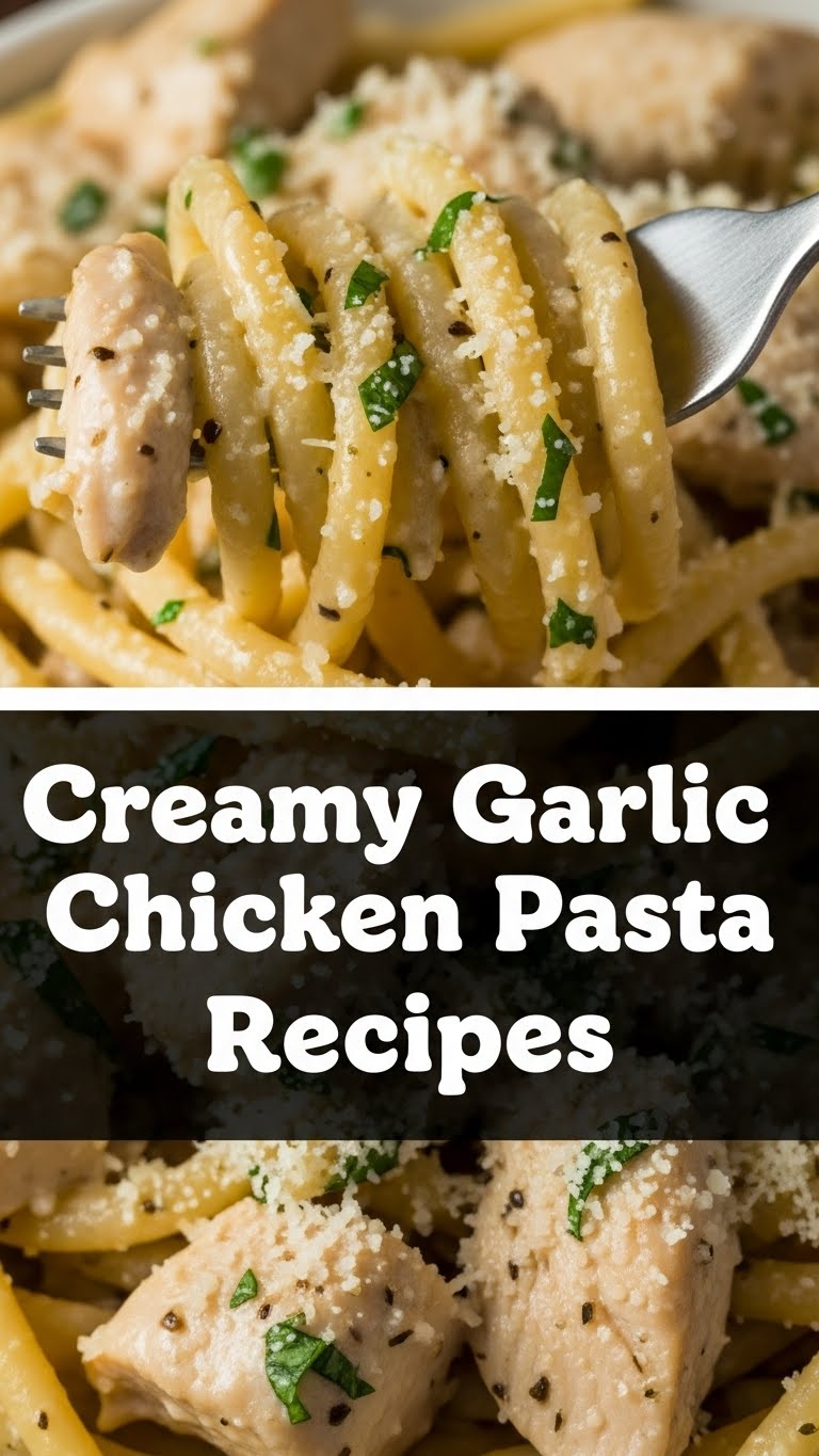 Creamy Garlic Chicken Pasta Recipes