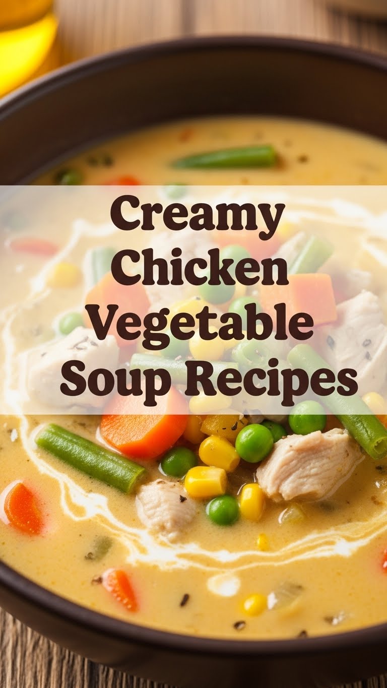 Creamy Chicken Vegetable Soup Recipes
