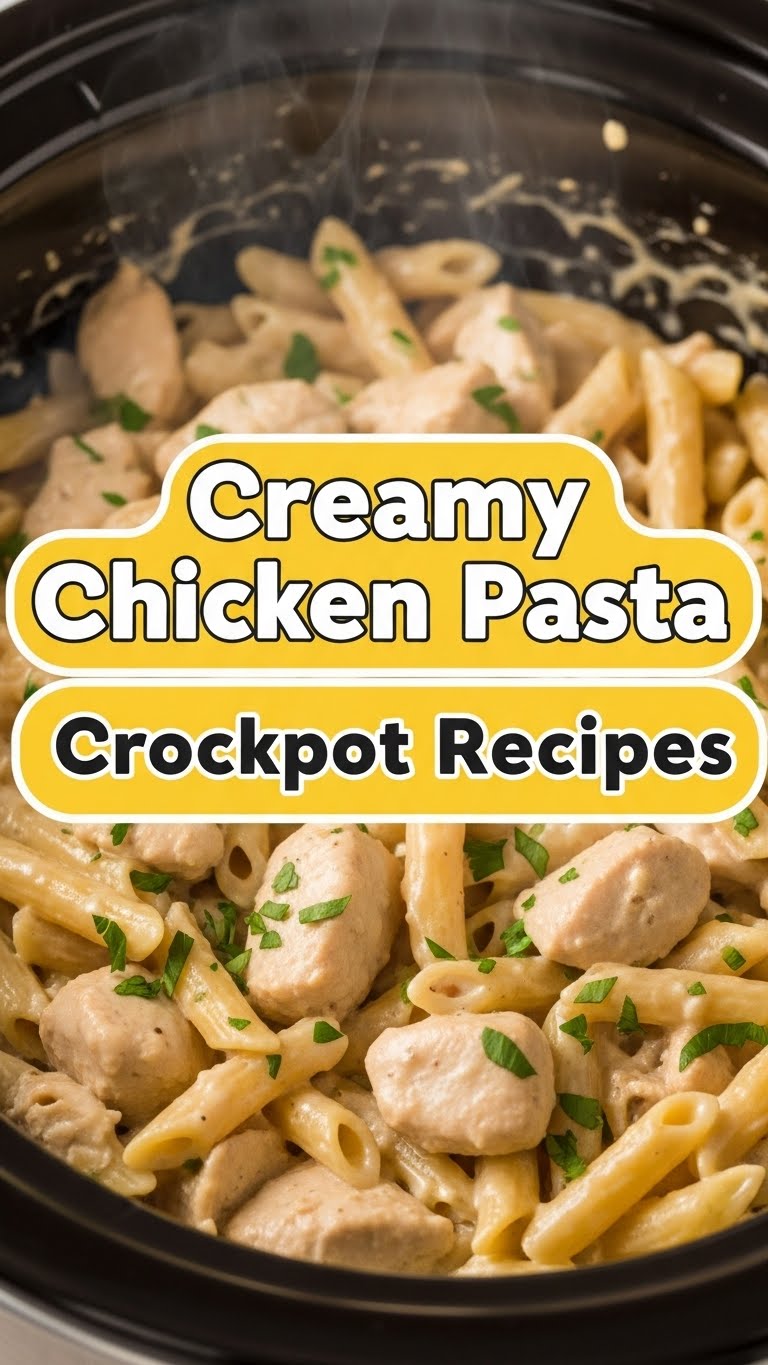 Creamy Chicken Pasta Crockpot Recipes