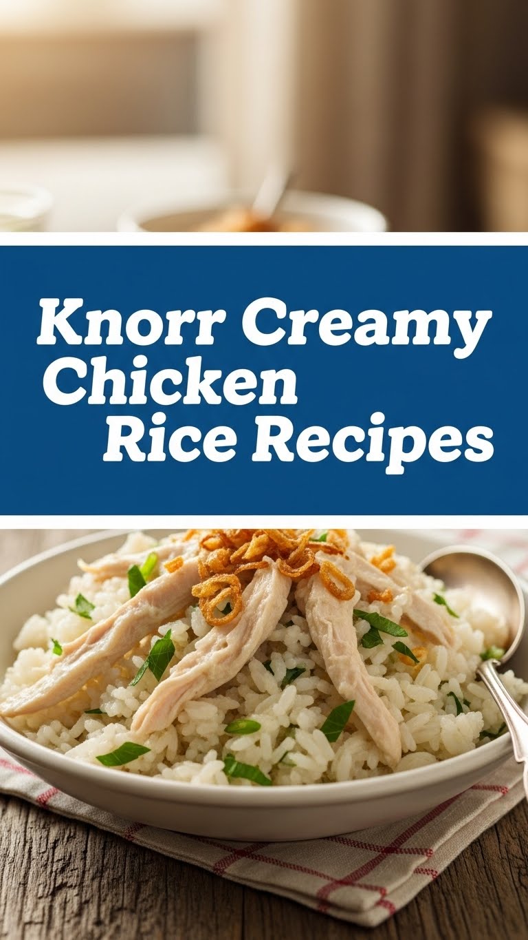 Knorr Creamy Chicken Rice Recipes