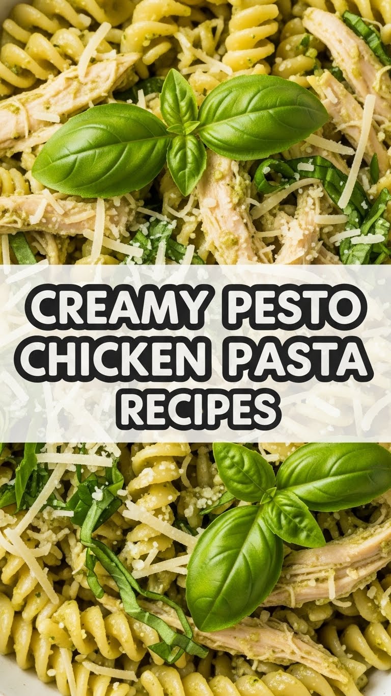 Creamy Pesto Chicken Pasta Recipes