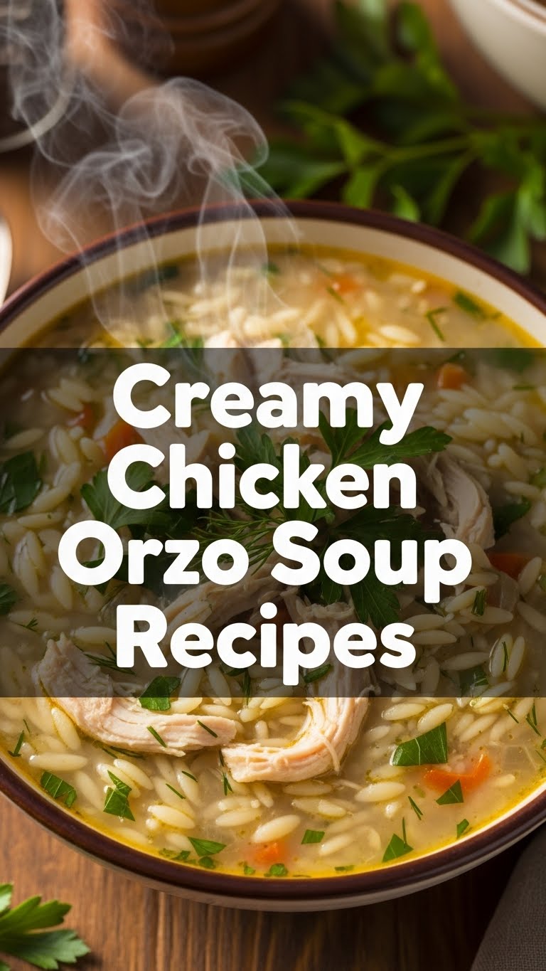 Creamy Chicken Orzo Soup Recipes
