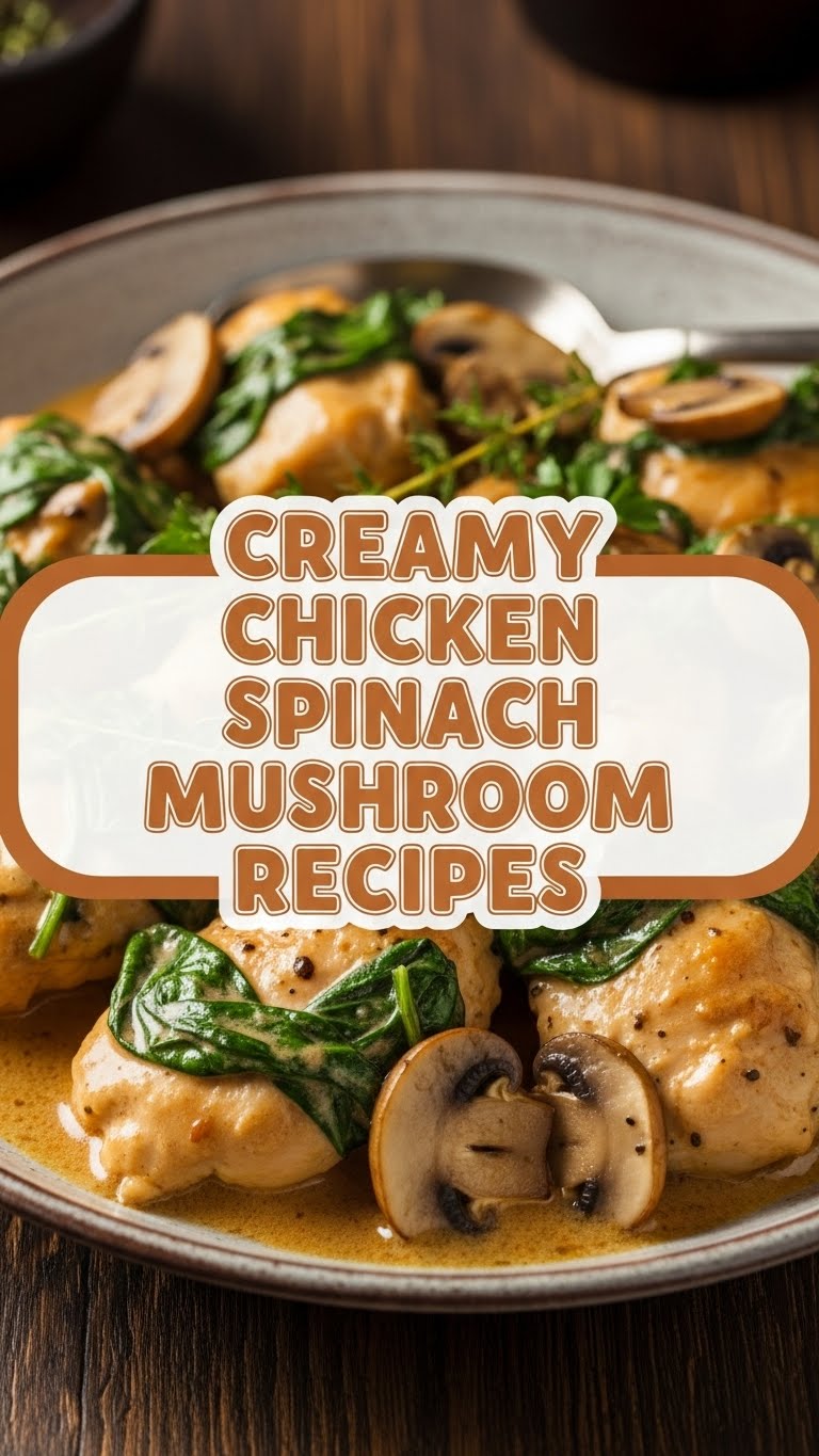 Creamy Chicken Spinach Mushroom Recipes