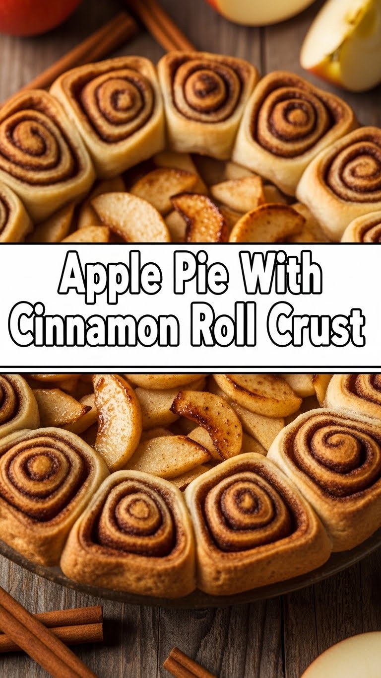Apple Pie With Cinnamon Roll Crust