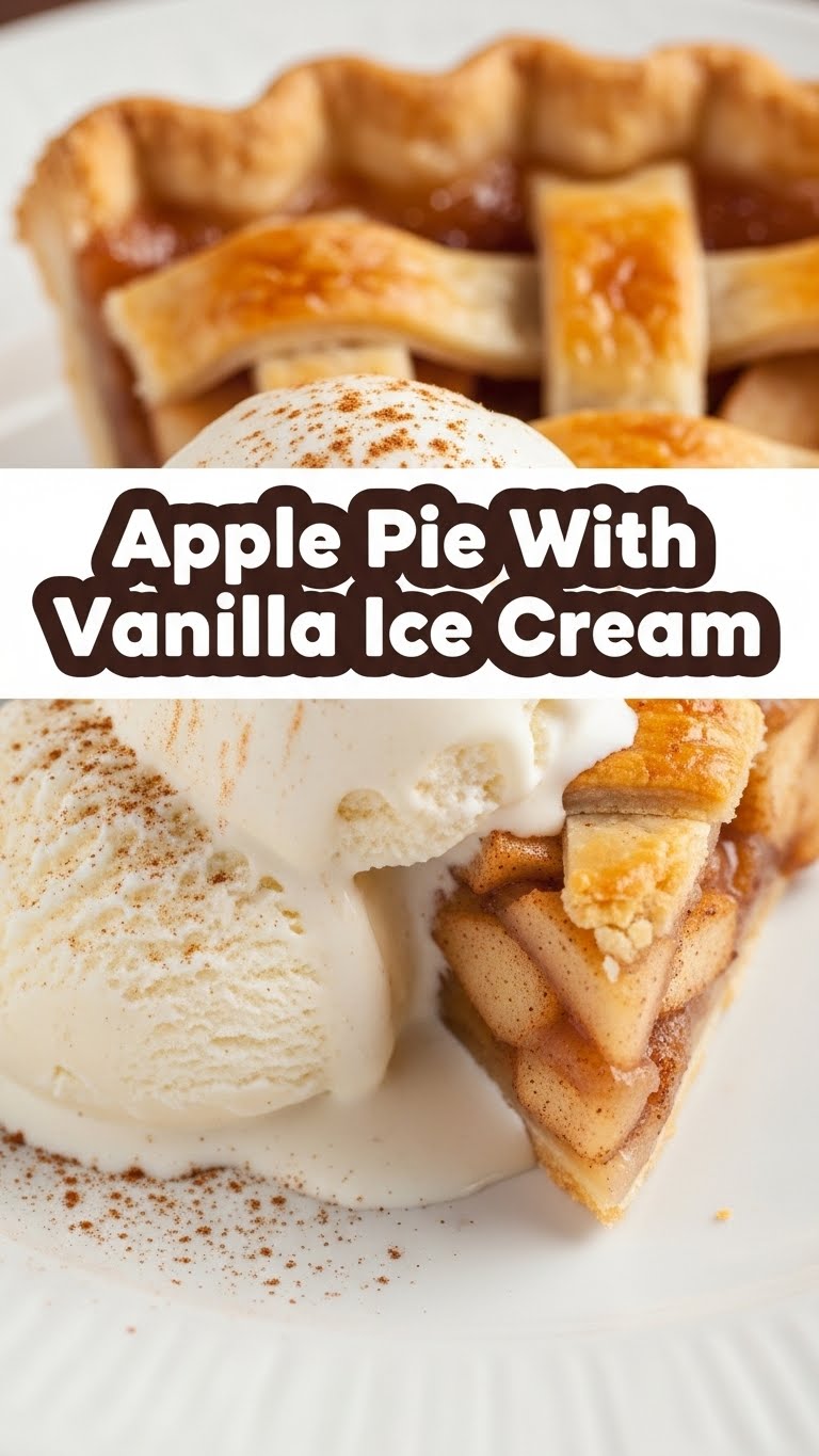 Apple Pie With Vanilla Ice Cream