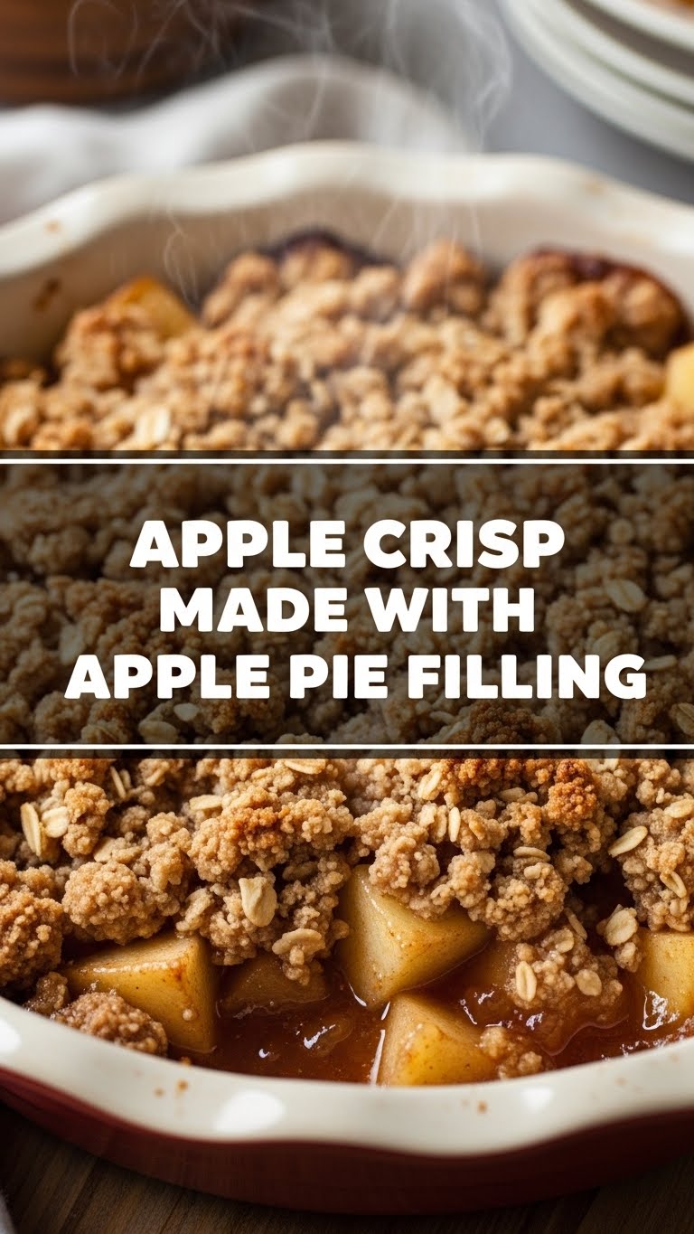 Apple Crisp Made With Apple Pie Filling