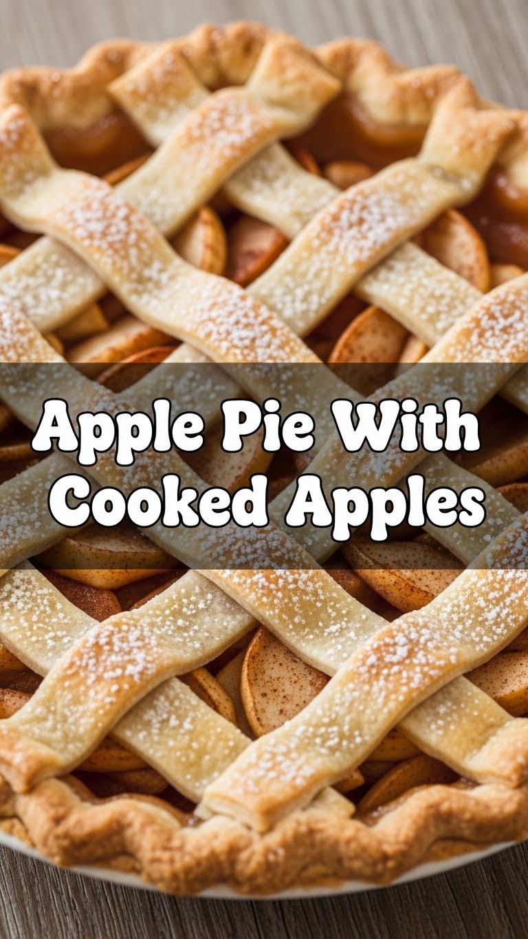 Apple Pie With Cooked Apples