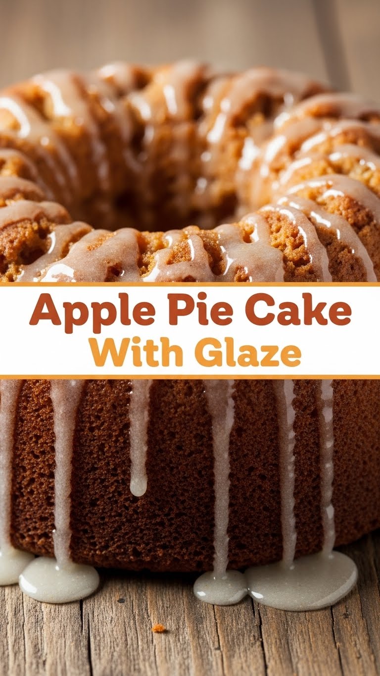 Apple Pie Cake With Glaze