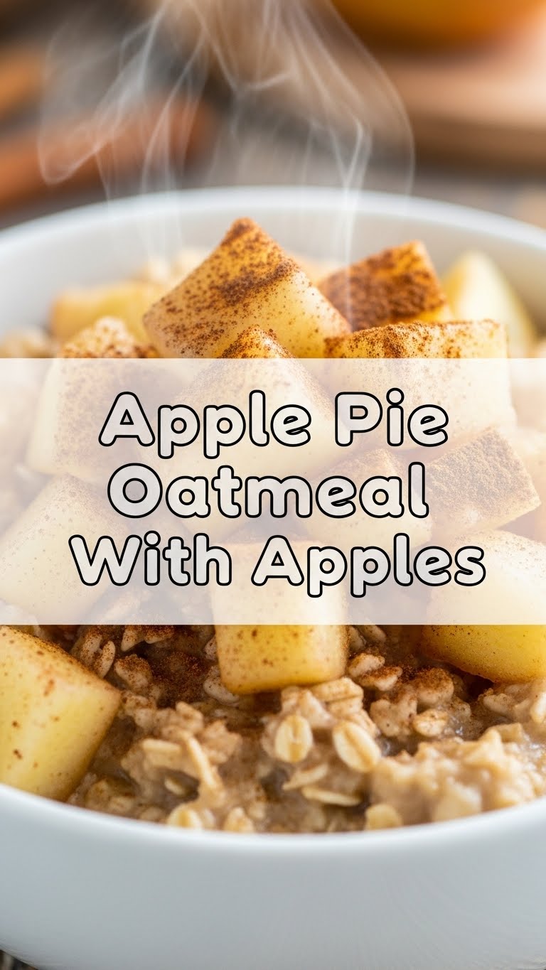 Apple Pie Oatmeal With Apples