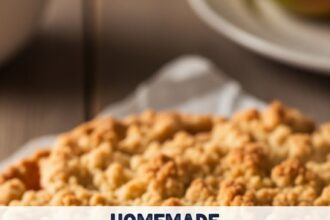 Homemade Apple Pie With Crumb Topping