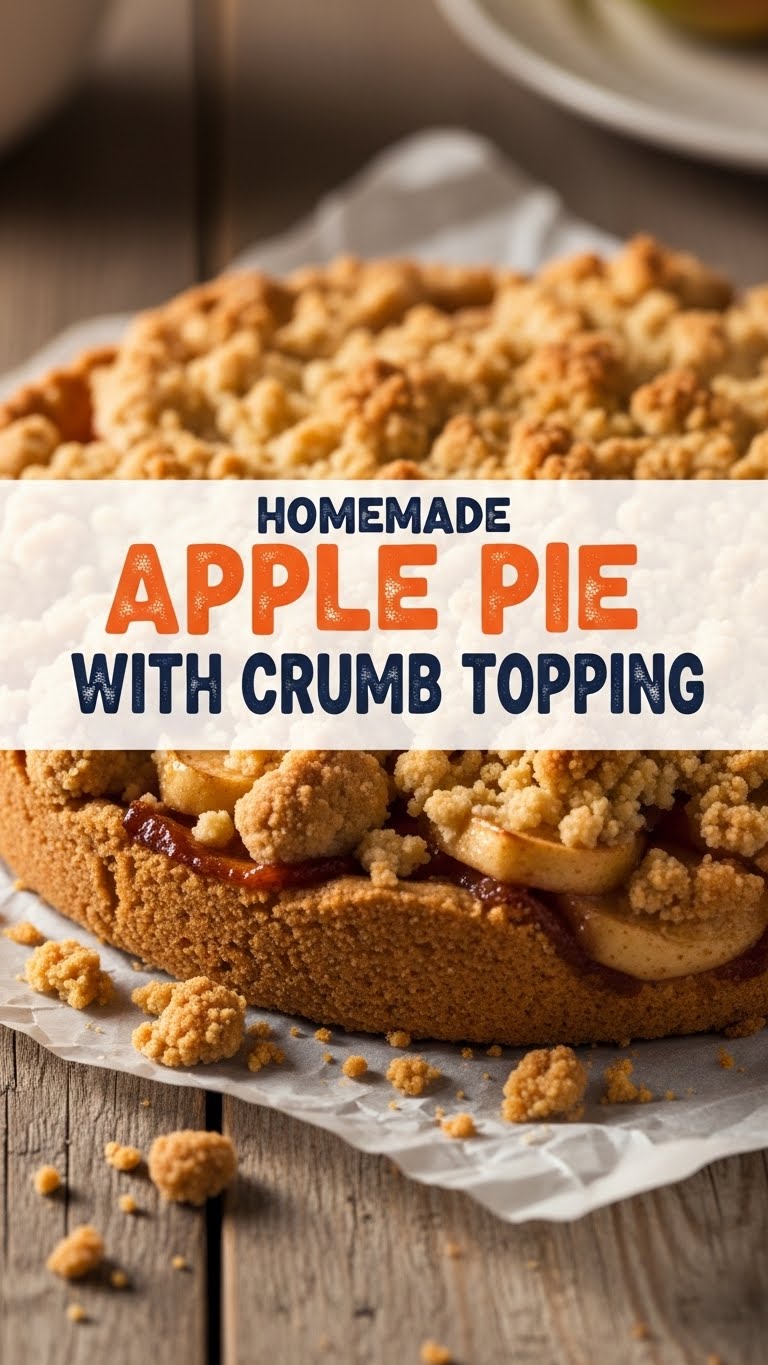 Homemade Apple Pie With Crumb Topping