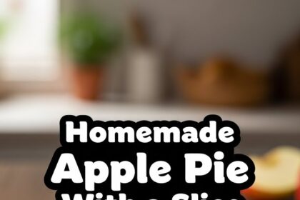 Homemade Apple Pie With Slice