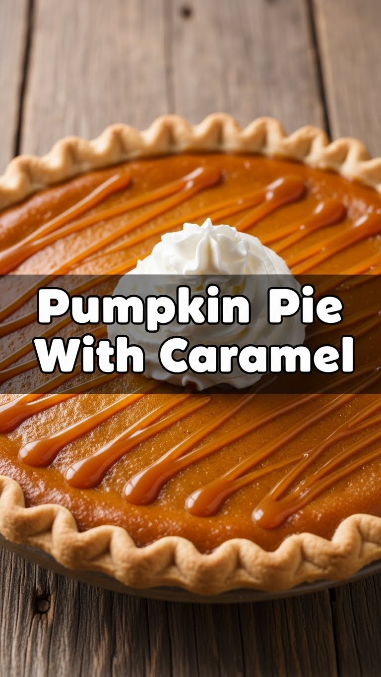 Pumpkin Pie With Caramel
