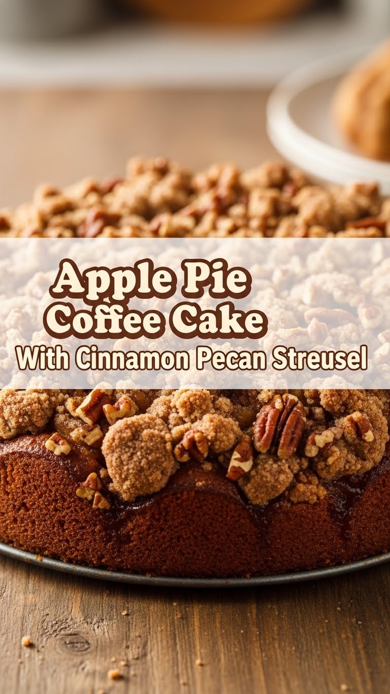 Apple Pie Coffee Cake With Cinnamon Pecan Streusel